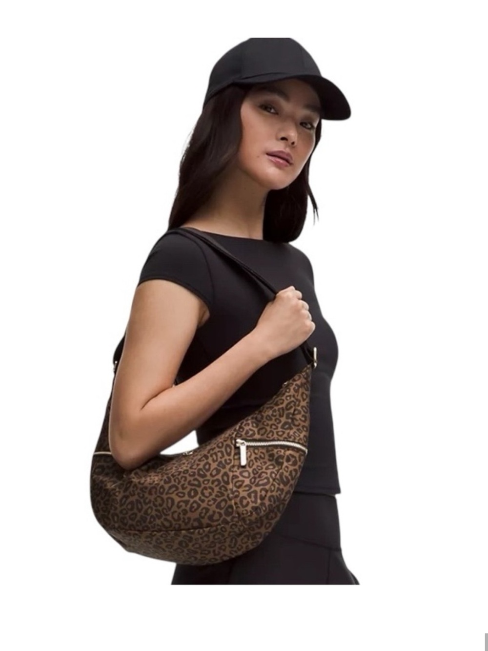 NWT Lululemon Leopard Slouchy Sling Bag 6L